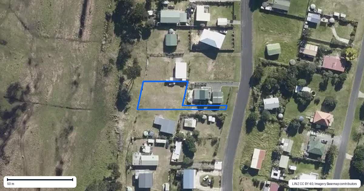 Property context map for 46 Marreine Place, Karikari Peninsula