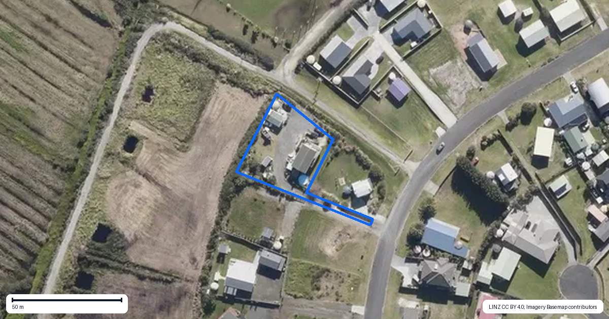 Property context map for 74 Virtue Crescent, Karikari Peninsula