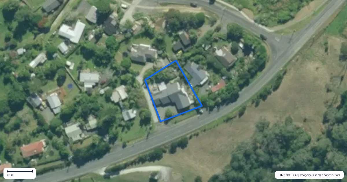 Property context map for 1265 Kaiwaka-Mangawhai Road, Mangawhai