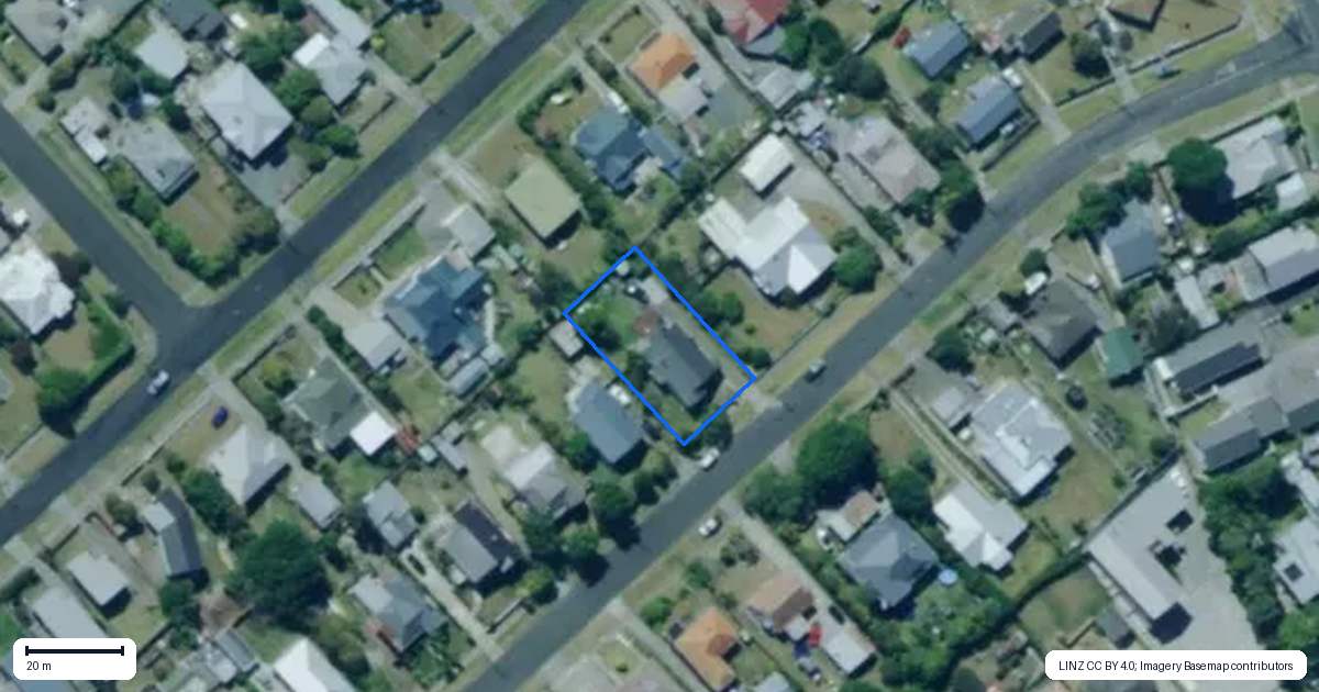 Property context map for 16 Cranley Street, Dargaville