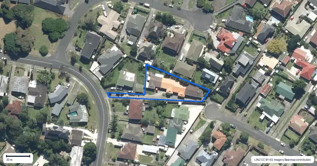Property context map for 1/67A Woolfield Road, Papatoetoe, Auckland