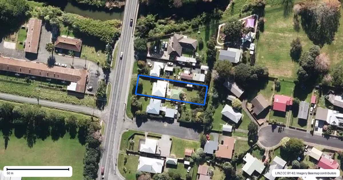 Property context map for 64 North Road, Kaitaia