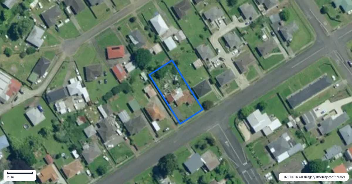 Property context map for 24 De Merle Street, Kaikohe