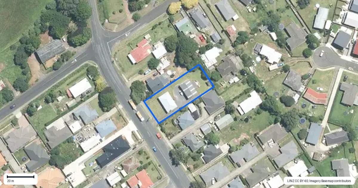 Property context map for 103 Helvetia Road, Pukekohe