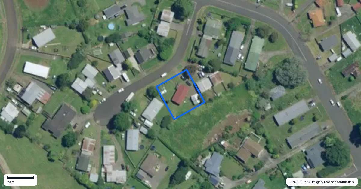 Property context map for 3 Te Ra Place, Kaikohe