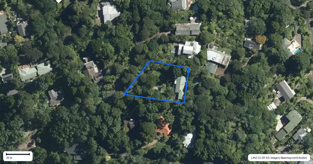 Property context map for 10 Westridge Road, Titirangi, Auckland