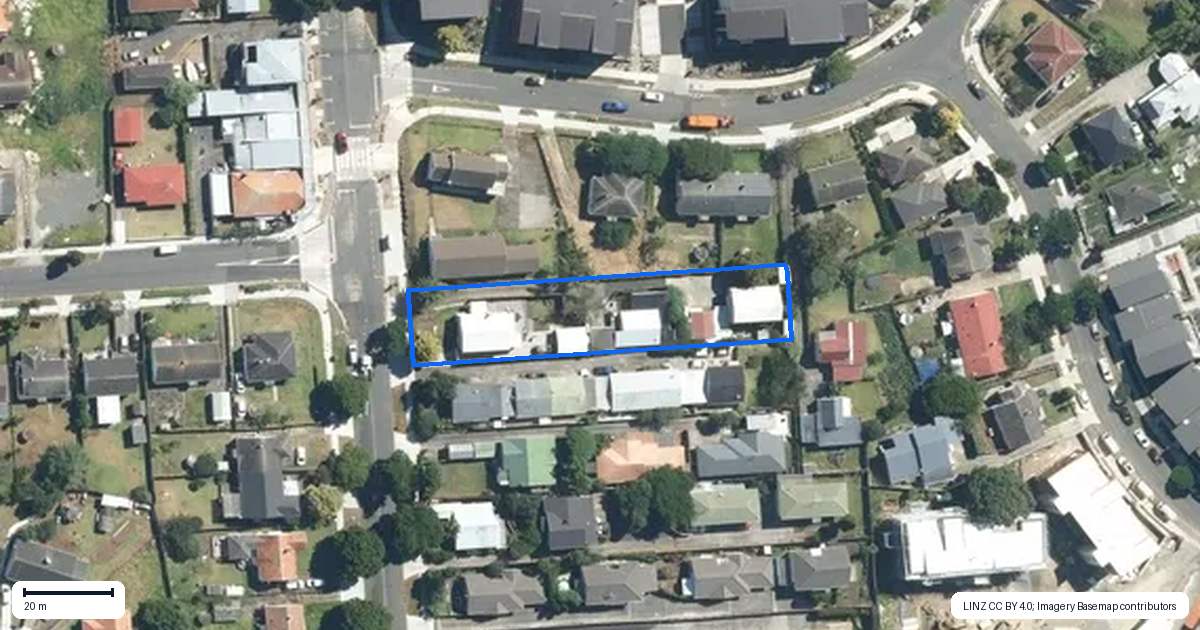 Property context map for 19B Waitangi Road, Onehunga, Auckland