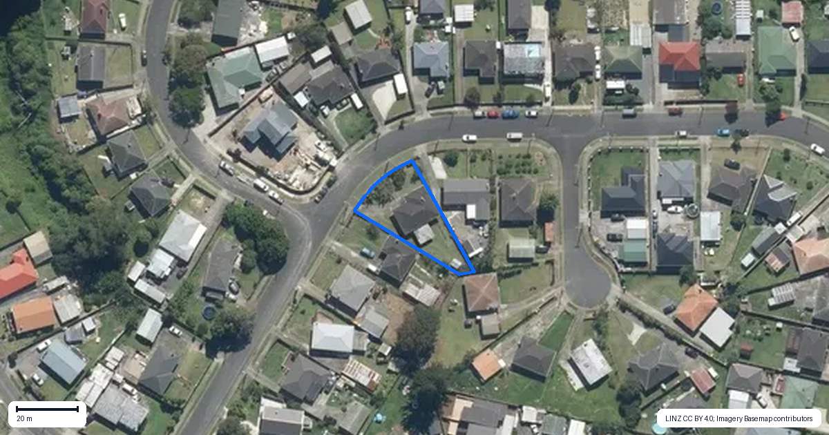 Property context map for 34 Tyrone Street, Otara, Auckland