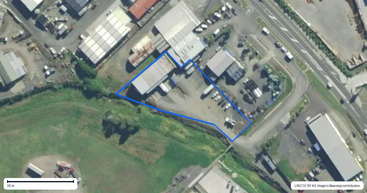 Property context map for 44 Skippers Lane, Waipapa