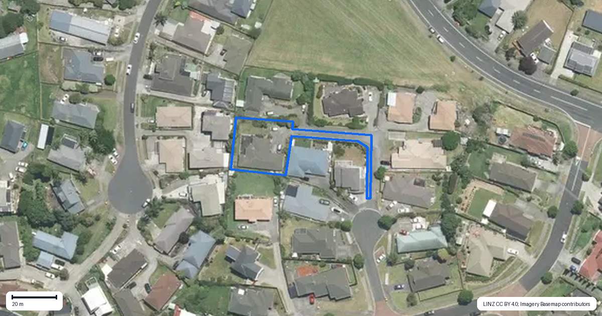 Property context map for 10 Kylie Court, Clover Park, Auckland