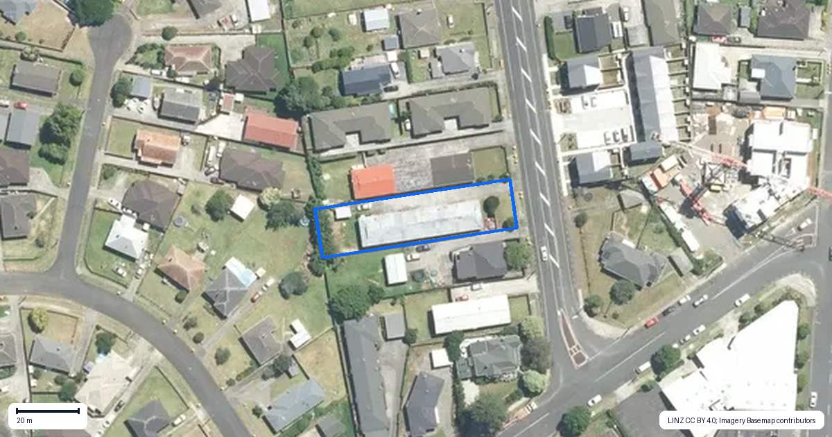 Property context map for 8 Dublin Street, Pukekohe