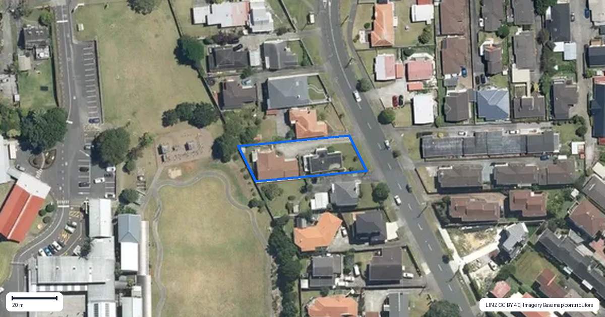 Property context map for 185 Taylor Street, Blockhouse Bay, Auckland