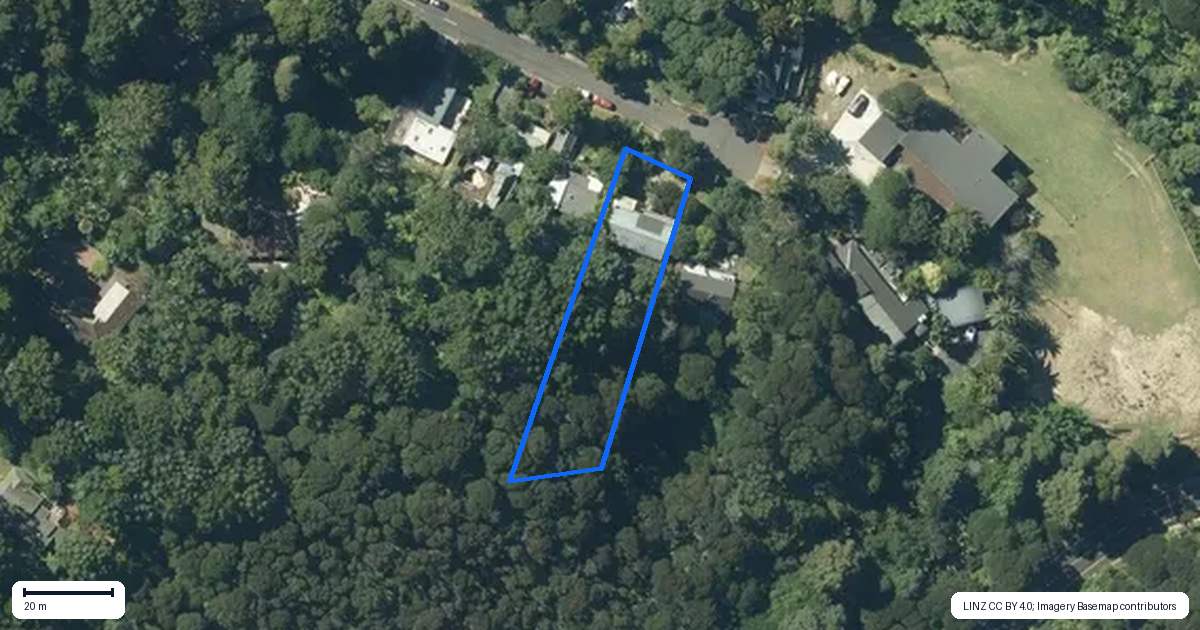 Property context map for 53 Sylvan Valley Avenue, Titirangi, Auckland