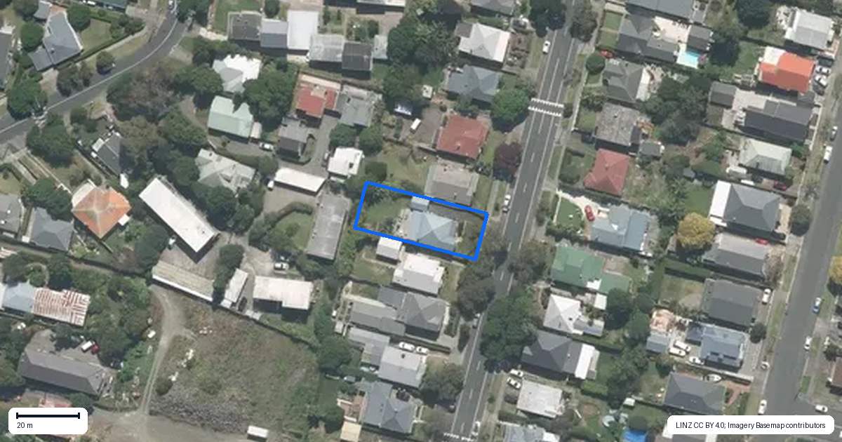 Property context map for 23A Pine Street, Mount Eden, Auckland
