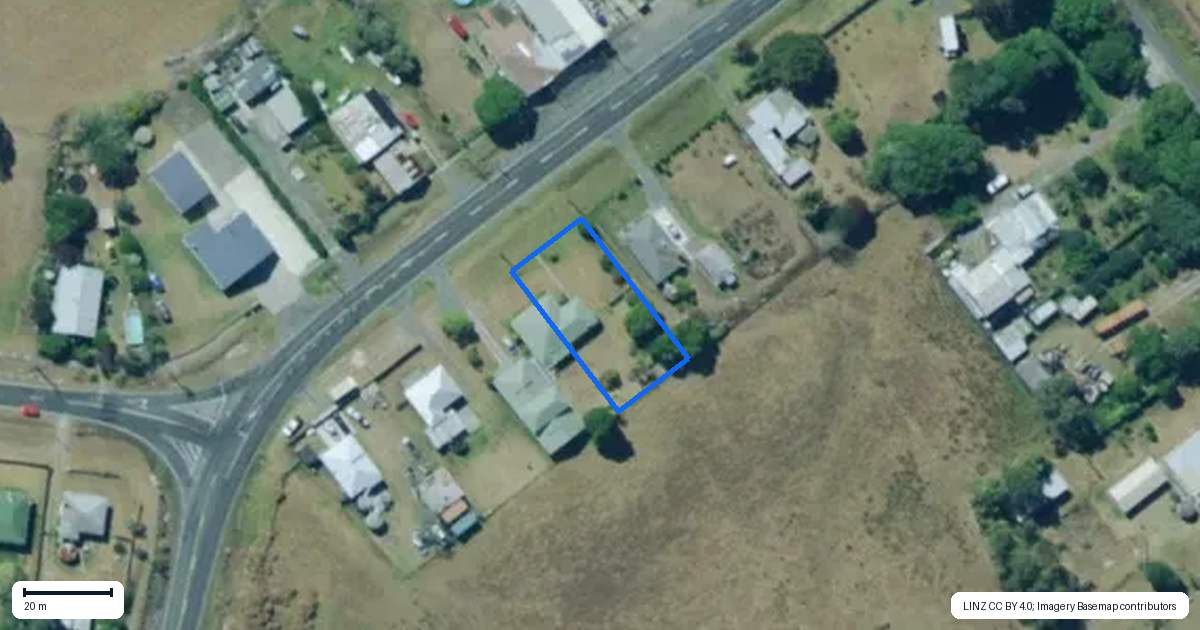 Property context map for 10 West Coast Road, Te Kopuru