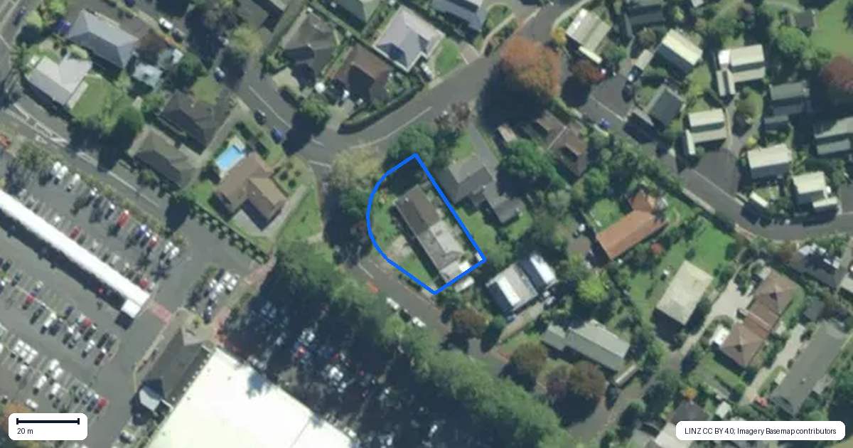 Property context map for 8A Wendywood Lane, Kerikeri