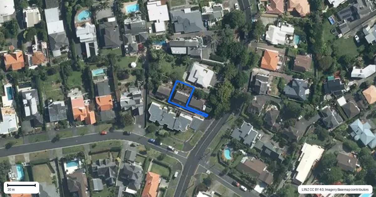 Property context map for 2/55 Patteson Avenue, Mission Bay, Auckland