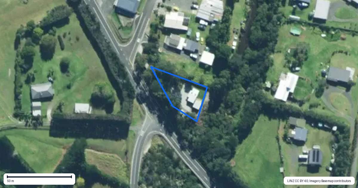 Property context map for 3882 Far North Road, Pukenui