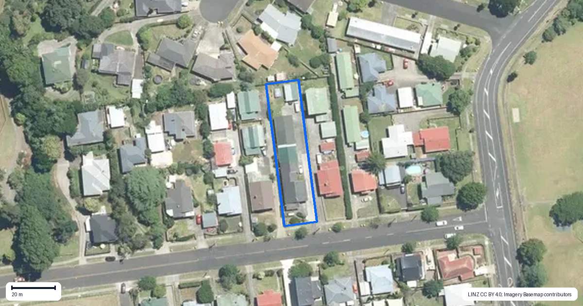 Property context map for 9C Princes Street, Pukekohe