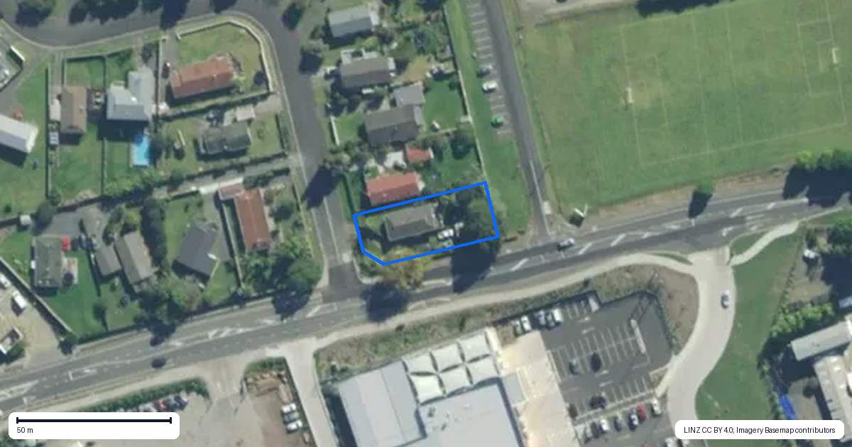 Property context map for 2 Mawson Avenue, Waipapa