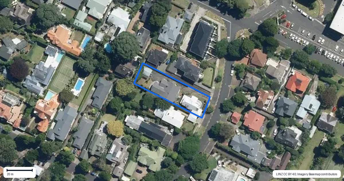 Property context map for 1 Crescent Road, Epsom, Auckland