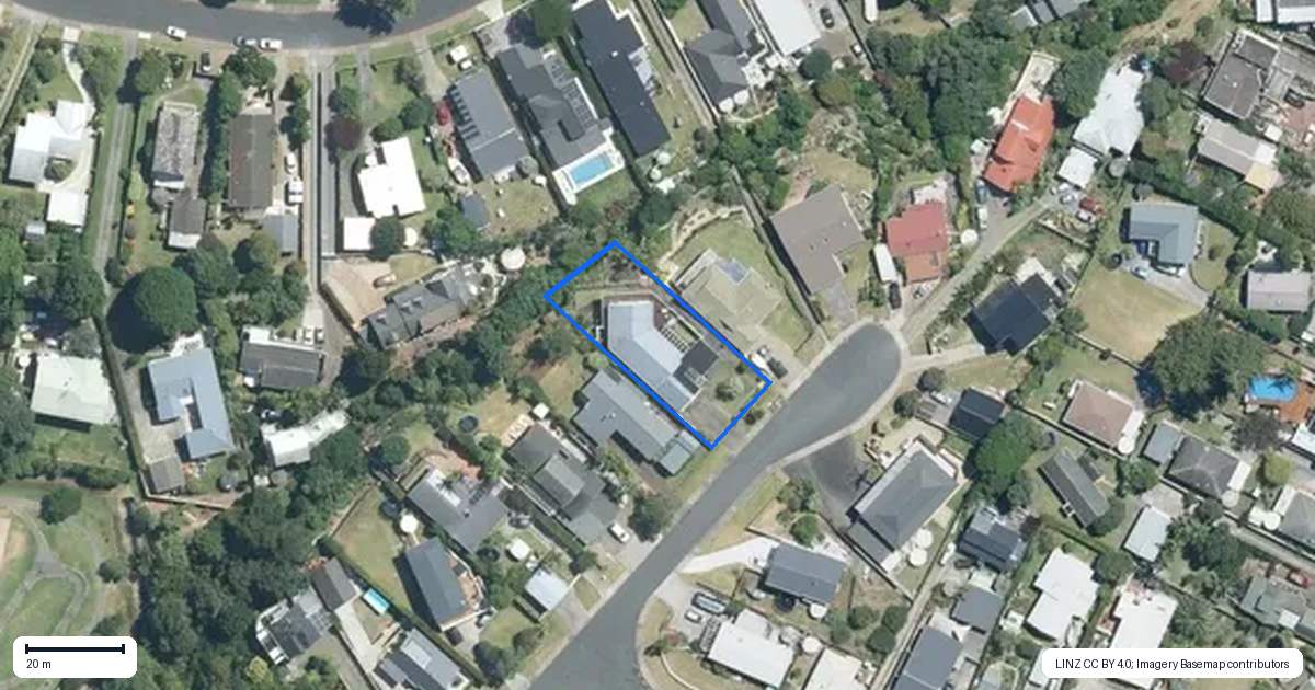 Property context map for 45 Zealandia Road, Manly, Whangaparaoa
