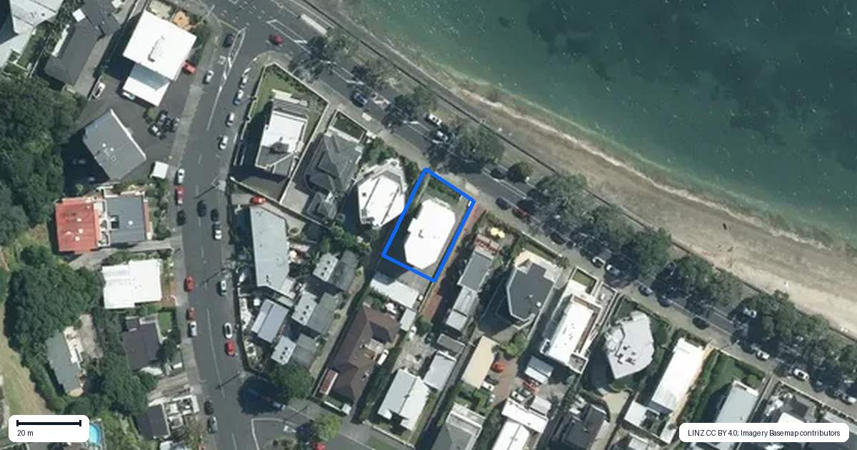 Property context map for 4/205 Tamaki Drive, Kohimarama, Auckland