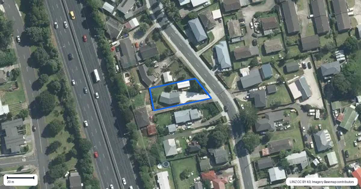 Property context map for 13 McLennan Road, Mount Wellington, Auckland