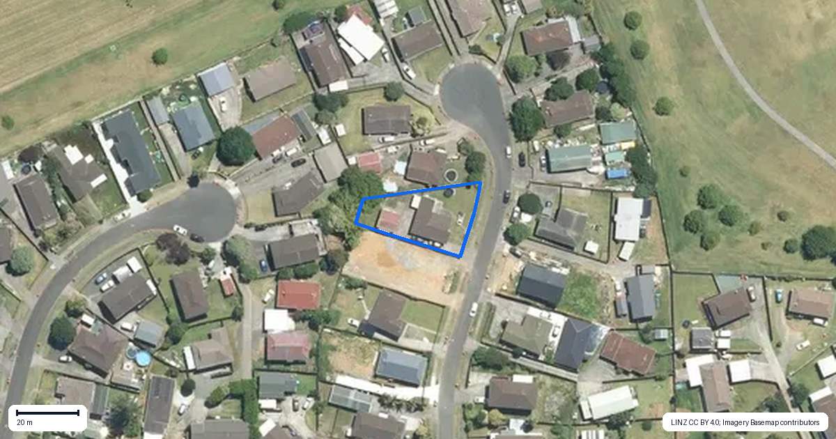 Property context map for 15 Southview Place, Wattle Downs, Auckland