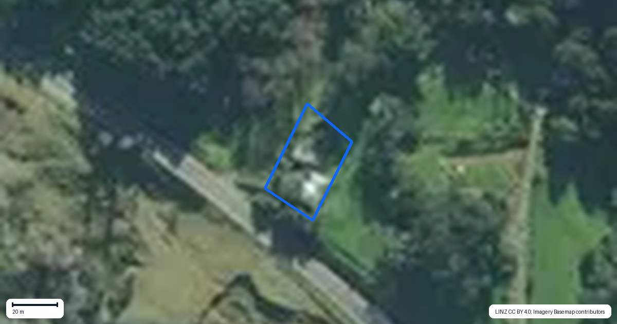 Property context map for 2730 State Highway 1, Brynderwyn, Maungaturoto