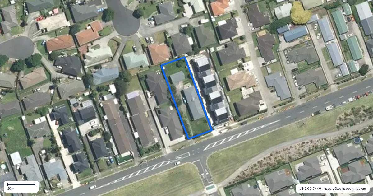 Property context map for 30 Airfield Road, Takanini, Auckland
