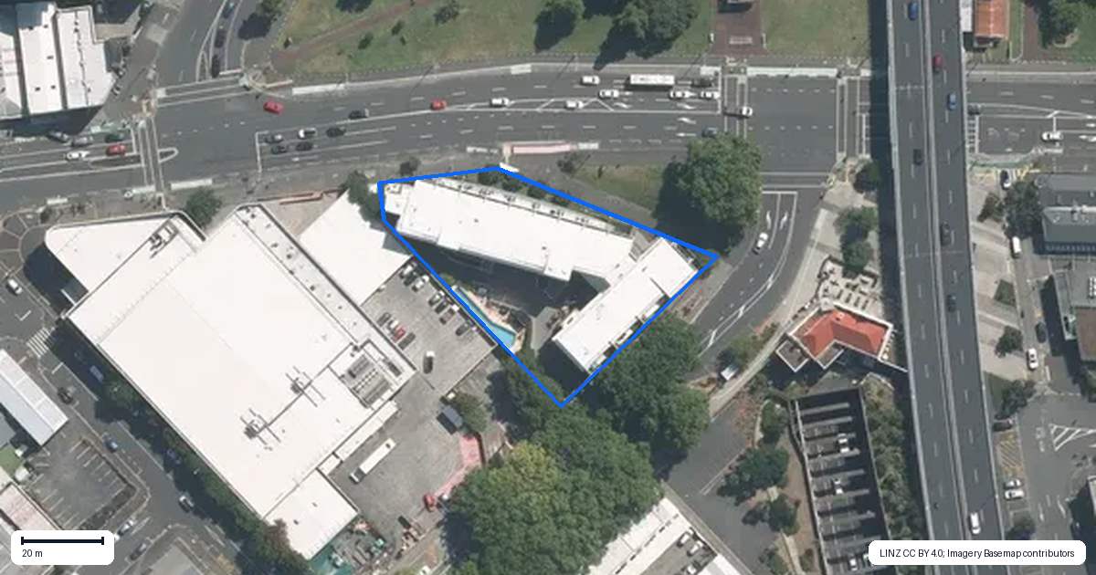 Property context map for 4A/220 Victoria Street West, Freemans Bay, Auckland