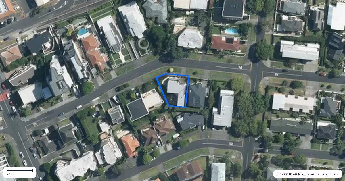 Property context map for 43 Devore Street, Saint Heliers, Auckland