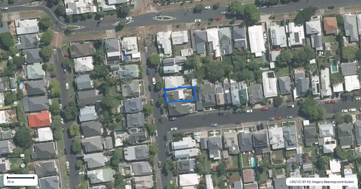 Property context map for 68 Clarence Street, Ponsonby, Auckland