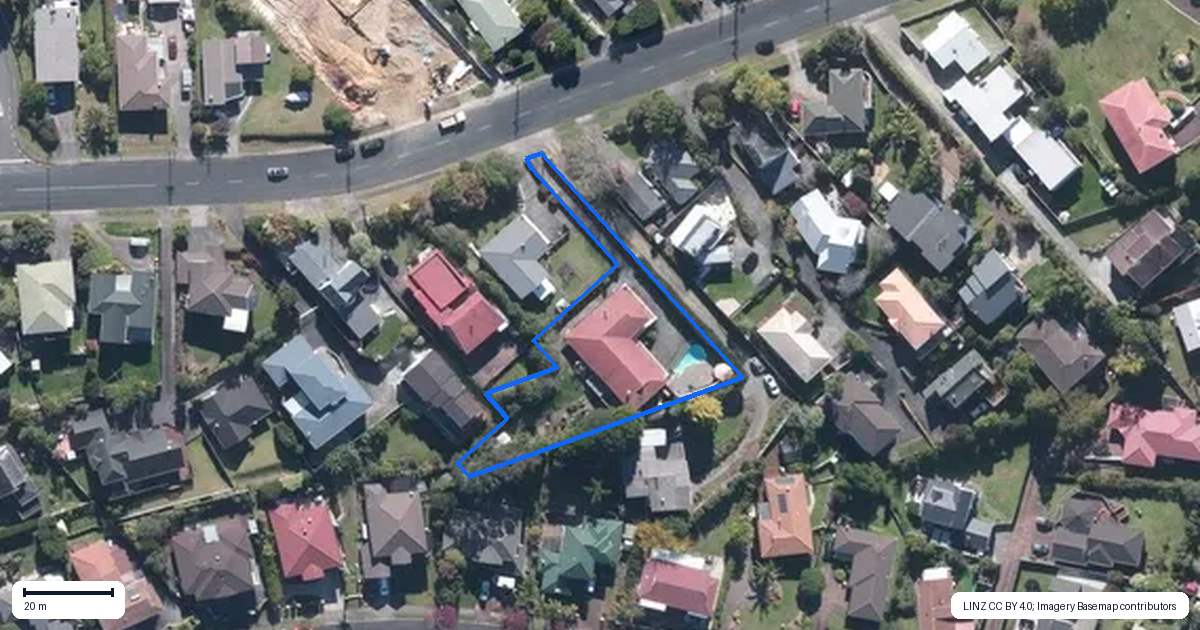 Property context map for 247A Royal Road, Massey, Auckland
