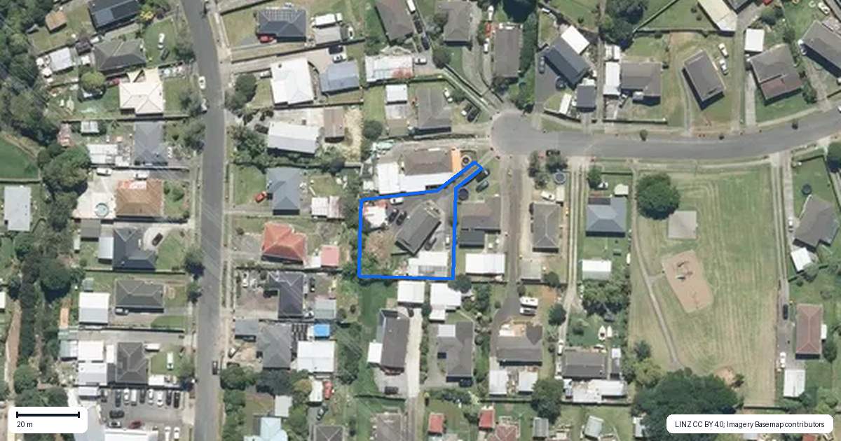 Property context map for 36 Flinders Place, Otara, Auckland