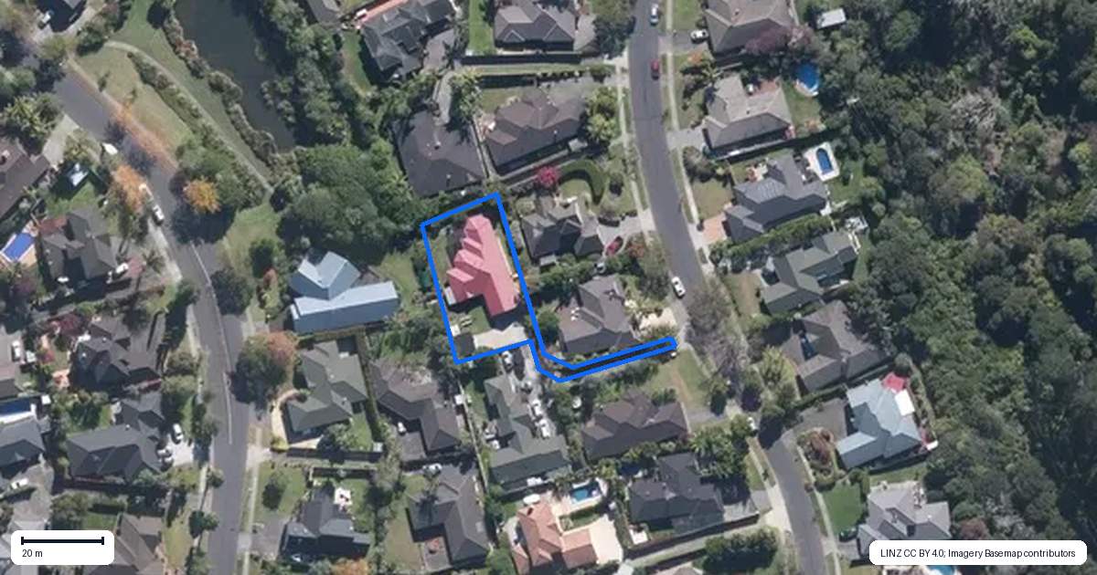 Property context map for 101 Te Wharau Drive, Greenhithe, Auckland