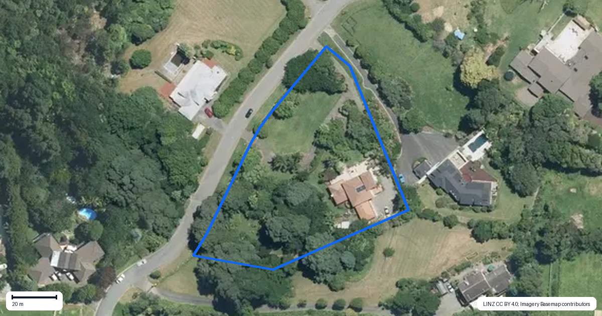 Property context map for 5 Tiffany Close, Totara Park, Auckland