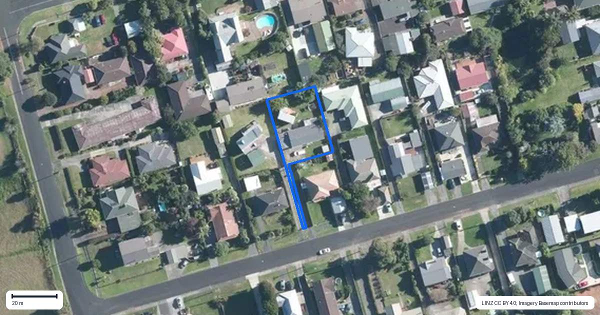 Property context map for 8A Howden Street, Waiuku
