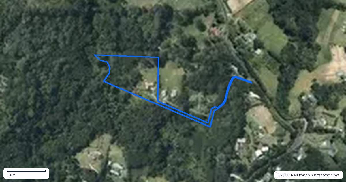 Property context map for 79A Carter Road, Oratia, Auckland