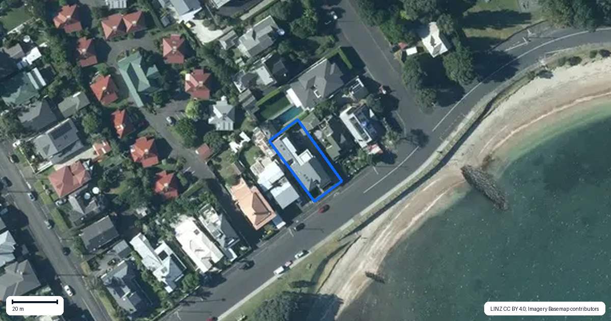 Property context map for 49 King Edward Parade, Devonport, Auckland