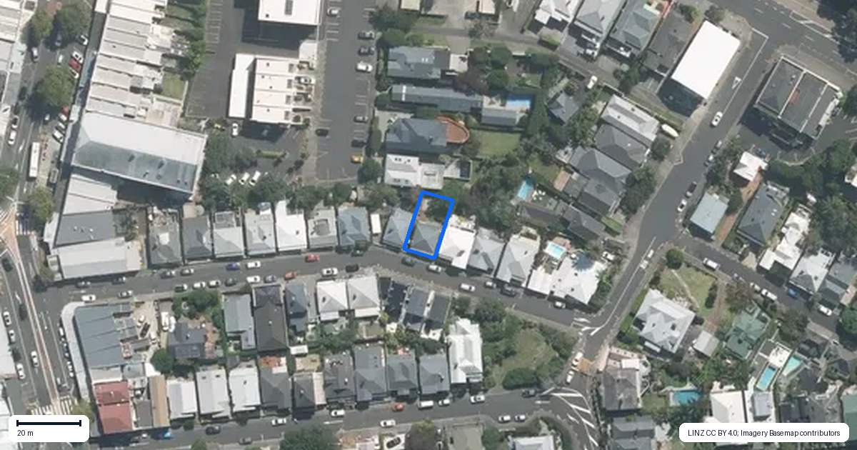 Property context map for 18 Renall Street, Freemans Bay, Auckland
