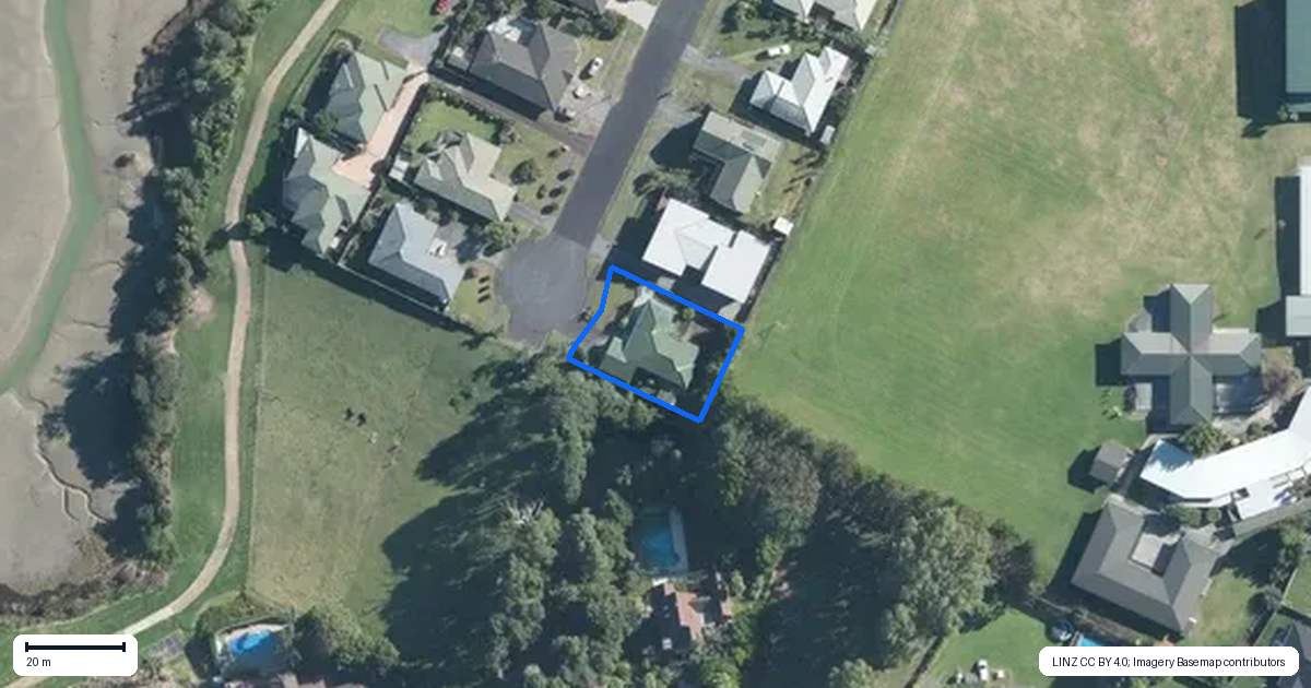 Property context map for 66 Elsie Drive, Waiuku