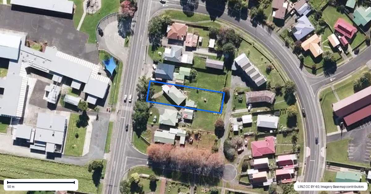 Property context map for 46 North Road, Kaitaia