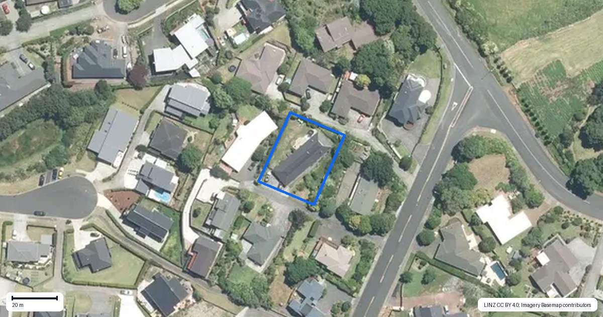 Property context map for 126 Cape Hill Road, Pukekohe