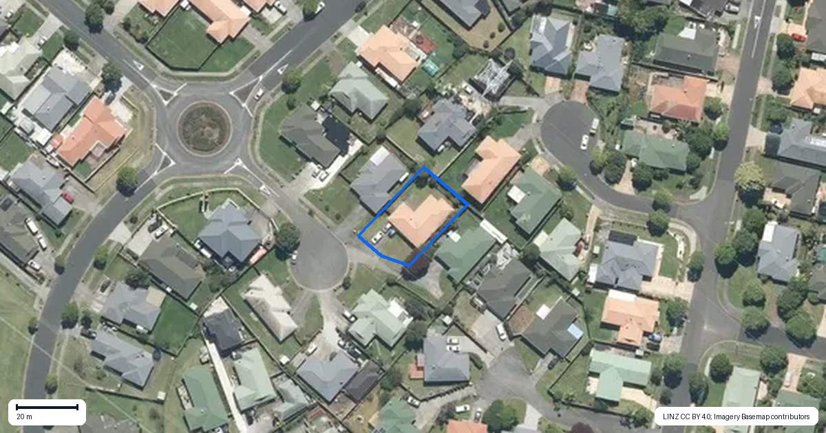 Property context map for 6 Edingale Court, Flat Bush, Auckland