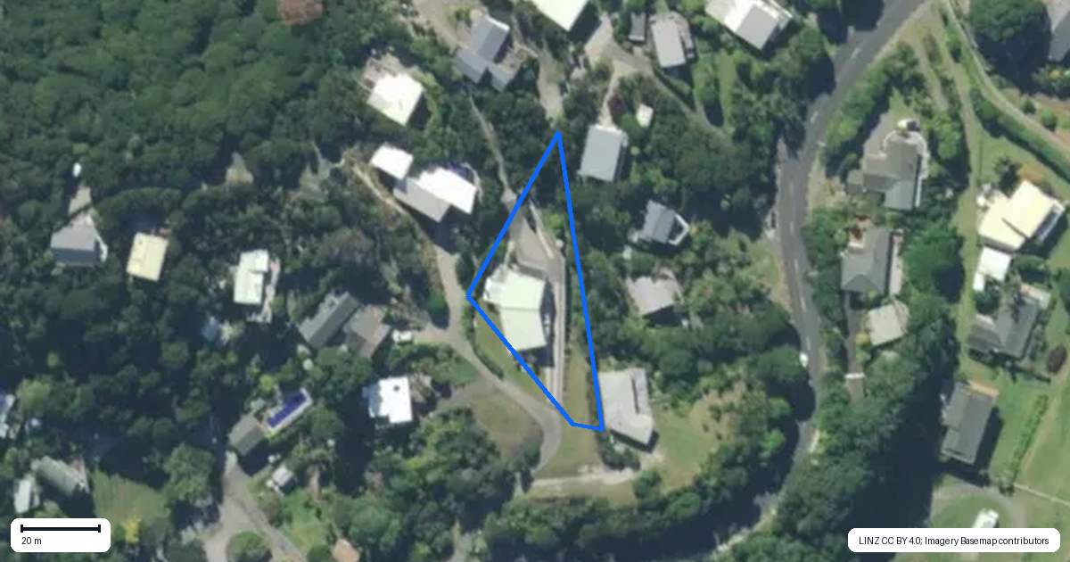 Property context map for 35 Wintle Street, Mangawhai Heads, Mangawhai