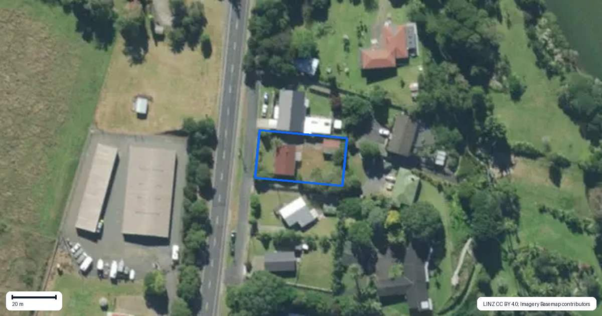 Property context map for 110 Marsden Point Road, Ruakaka