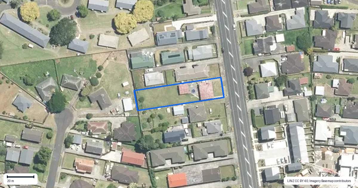 Property context map for 18 Dublin Street, Pukekohe