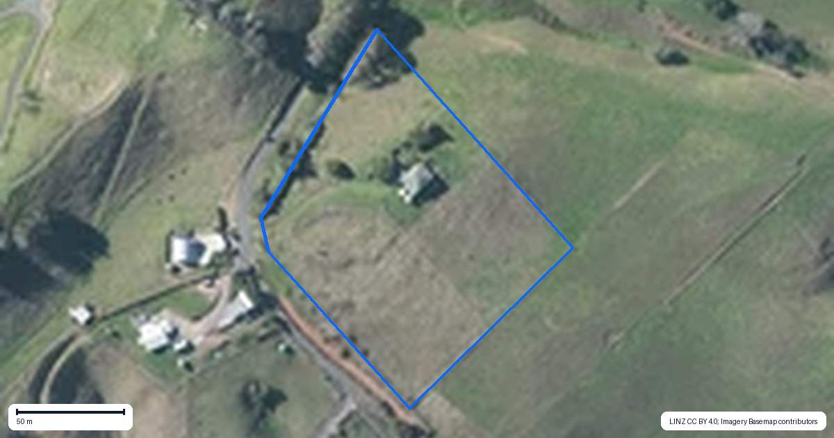 Property context map for 47 Binns Road, Karioitahi, Waiuku